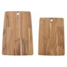 Conjunto de Tábuas Tramontina para Cozinha em Madeira Teca Fsc Lixado 2 Peças - 1