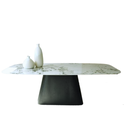 Ver imagem 1 de Mesa Cone Retangular 198x122cm Base Ébano Modelar Moveis Mesa de Jantar Retangular