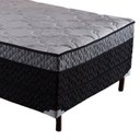 Ver imagem 6 de Cama Box Solteiro com Pés em Madeira Maciça Pasquale Preto/Rústico/Branco