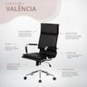 Cadeira Escritório Presidente Valencia Rivatti:preto - 3