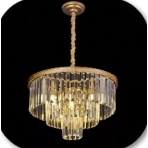 Pendente Lustre Cristal Clássica Quarto Sala Estar 6xe14