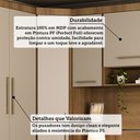 Ver imagem 4 de Quarto Modulado Queen de Canto com Guarda-roupas Maleiro e Cabeceira Paris Master Luciane Móveis