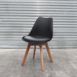 Kit 4 Cadeiras Leda Eames Eiffel Wood Saarinen Design para Mesa de Jantar Sala Cozinha Escrivaninha - 5