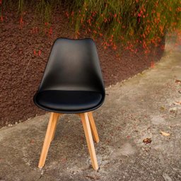 Kit 4 Cadeiras Leda Eames Eiffel Wood Saarinen Design para Mesa de Jantar Sala Cozinha Escrivaninha - 4