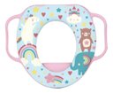 Ver imagem 1 de Assento Redutor Rosa Infantil com Alça para Vaso Sanitário
