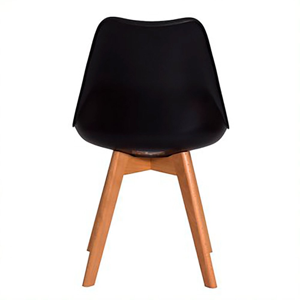 Kit 3 Cadeiras Leda Eames Eiffel Wood Saarinen Design para Mesa de Jantar Sala Cozinha Escrivaninha - 5