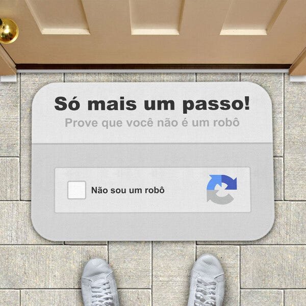 Tapete Decorativo Captcha Eu Não Sou Um Robô - 2