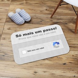 Tapete Decorativo Captcha Eu Não Sou Um Robô - 4 Tapete Decorativo Captcha Eu Não Sou Um Robô - 4