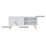 Rack para Tv até 50" Polegadas Space Branco Fosco Colibri Moveis - 9