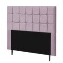 Ver imagem 1 de Cabeceira Estofada Espanha 160CM Queen Strass Suede Rose - D A DECOR