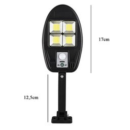 Luminaria Solar Led Parede Poste Sensor 3 Modos de Proximidade Externo - 3