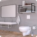 Ver imagem 2 de Prateleira Estilo Industrial Banheiro Parede GND PB 60cm