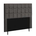 Ver imagem 2 de Cabeceira Estofada Espanha 140CM Casal Strass Courino Cinza - D A DECOR