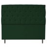 Kit Cabeceira e Calçadeira Liverpool 160 cm Queen Size Suede Verde - Doce Sonho Móveis - 2