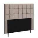 Ver imagem 2 de Cabeceira Estofada Espanha 140CM Casal Strass Courino Bege - D A DECOR