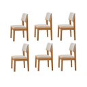 Ver imagem 1 de Kit 6 Cadeiras para Mesa de Jantar Estofada - Turim - Lj Móveis