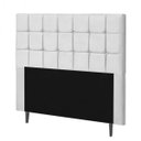 Ver imagem 1 de Cabeceira Estofada Espanha 160CM Queen Strass Courino Branco - D A DECOR