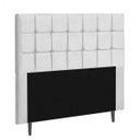 Ver imagem 2 de Cabeceira Estofada Espanha 140CM Casal Strass Courino Branco - D A DECOR