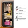 Guarda Roupa Closet Dobrável Organizador com Capa de Tecido - 4
