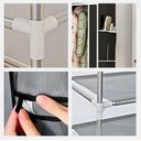 Ver imagem 5 de Guarda Roupa Closet Dobrável Organizador com Capa de Tecido