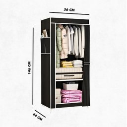 Guarda Roupa Closet Dobrável Organizador com Capa de Tecido - 6