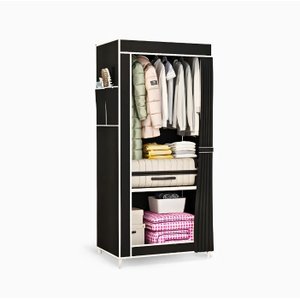Guarda Roupa Closet Dobrável Organizador com Capa de Tecido