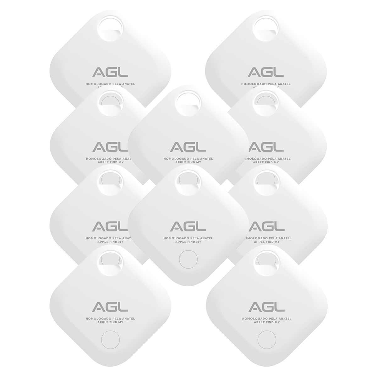 Kit 10 Smart Tag Agl Rastreador Localizador Gps Apple Findmy