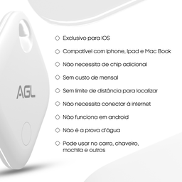 Kit 10 Smart Tag Agl Rastreador Localizador Gps Apple Findmy - 3