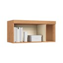 Ver imagem 4 de Armário Aéreo Modulado Solteiro 1 Porta Infinity Marrom/Cedro/Branco Line