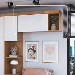 Armário Aéreo Modulado 1 Porta Infinity - 2