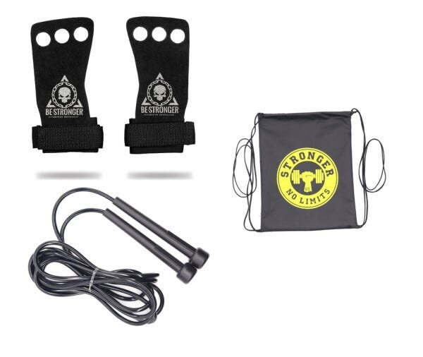Kit Treinamento Cross Training Unissex Be Stronger: Grip Vênus + Corda de Pular + Bag para - M - 1