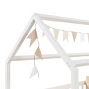 Ver imagem 5 de Cama Montessoriana Madeira Maciça Casa com Estrado Nina Branco Idimex