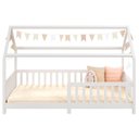 Ver imagem 6 de Cama Montessoriana Madeira Maciça Casa com Estrado Nina Branco Idimex