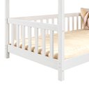 Ver imagem 7 de Cama Montessoriana Madeira Maciça Casa com Estrado Nina Branco Idimex