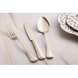 Faqueiro Lace Inox Pvd Champagne Gold 101 Pcs St James - 3