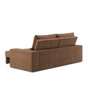 Ver imagem 4 de Sofá com Chaise Larissa 4 Lugares Retrátil e Reclinável 232cm Marrom Cialar Móveis