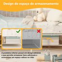 Ver imagem 7 de Mini Cama Infantil Solteiro em Aço Branco com Proteção Lateral para Quarto Infantil