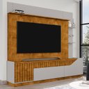 Ver imagem 2 de Estante Painel para Tv 75 Pol 210cm Shay Naturalle/off B02 - Mpozenato