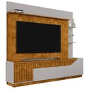 Ver imagem 1 de Estante Painel para Tv 75 Pol 210cm Shay Naturalle/off B02 - Mpozenato