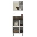 Ver imagem 3 de Conjunto para Banheiro Valência Balcão com Espelheira 45 Cm - Branco Cintra Branco Cintra