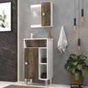 Ver imagem 4 de Conjunto para Banheiro Valência Balcão com Espelheira 45 Cm - Branco Cintra Branco Cintra