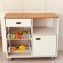 Ver imagem 6 de Fruteira Multiuso Nature 1 Porta 1 Gaveta Suporte para Microondas Bebedouro