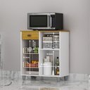 Ver imagem 4 de Fruteira Multiuso Nature 1 Porta 1 Gaveta Suporte para Microondas Bebedouro
