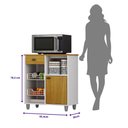 Ver imagem 5 de Fruteira Multiuso Nature 1 Porta 1 Gaveta Suporte para Microondas Bebedouro