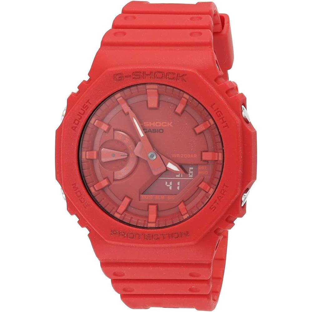 Relógio Casio Masculino Ref: Ga-2100-4adr G-shock Anadigi Red