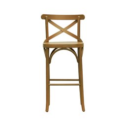 Banqueta Alta Xisto Madeira Maciça Natural - 4