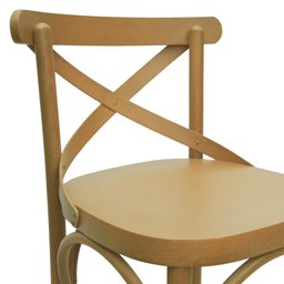 Banqueta Alta Xisto Madeira Maciça Natural - 6