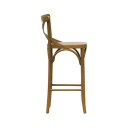 Banqueta Alta Xisto Madeira Maciça Natural - 5