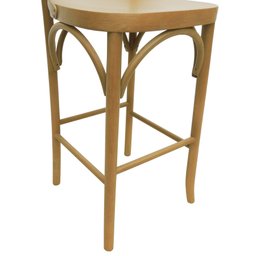 Banqueta Alta Xisto Madeira Maciça Natural - 7