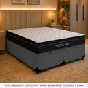 Ver imagem 3 de Cama Box Baú Queen Royal Air Pillow Top Molas Ensacadas Suede Cinza